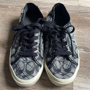 Coach Canvas Low Top Sneakers, Women 8.5